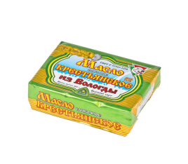 БЗМЖ Масло сливочное  Крестьянское ИЗ ВОЛОГДЫ 72,5% 180г