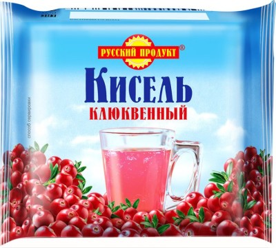 Кисель брикет Клюквенный Русский продукт 190г