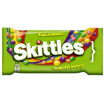 Драже Скитлс Фруктовый вкус в сахарной глазури 38г