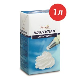 БЗМЖ Крем на растительных сливках "Шантипак" 1л