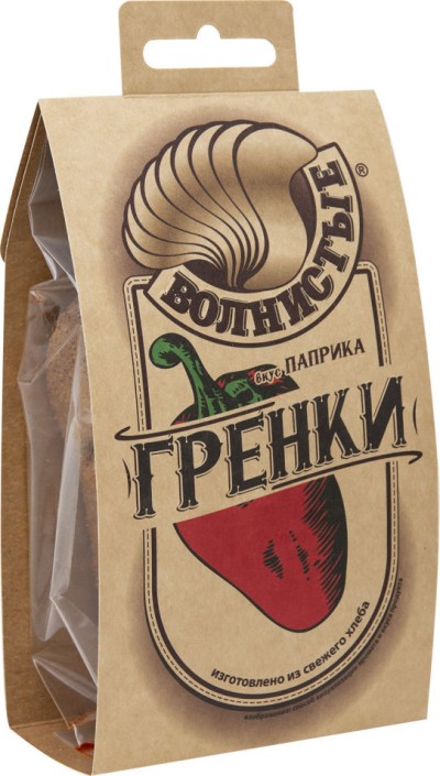 Гренки Волнистые с паприкой 75гр