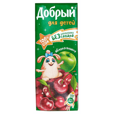 Сок Добрый яблоко вишня 0,2л