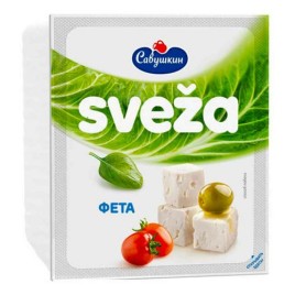 БЗМЖ Сыр рассольный Фета Sveza 45% 200гр Савушкин