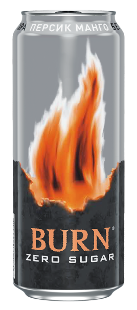 Энергетический напиток б/алк Берн персик манго 0,449л ж/б