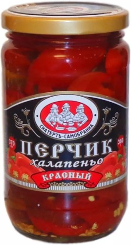 Перчик халапеньо красный Скатерть-самобранка 370мл ст/б