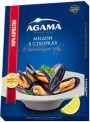 Мидии в створках в собственном соку 450г Agama