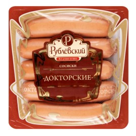 Сосиски Докторские 430гр Рублевский