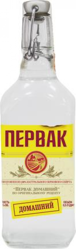 Настойка горькая Замутненная Первак домашний 40% 0,5 л