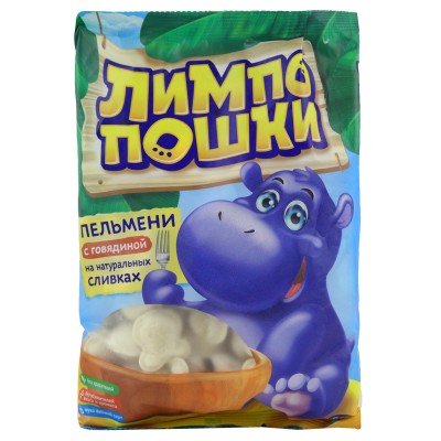 Пельмени Лимпопошки с говяд на сливках 400г Морозофф