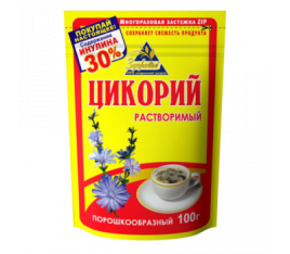 Цикорий растворимый м/уп 100г ZIP Здоровье