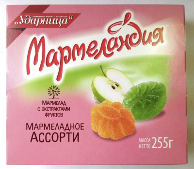 Мармеладное Ассорти "Мармеландия" Ударница 255г