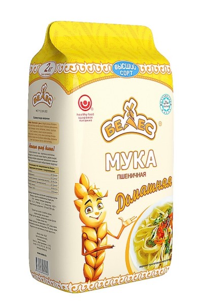 Мука "Домашняя" в/с 2кг Велес