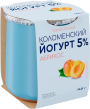 БЗМЖ Йогурт Коломенский абрикос 5% 140гр в глиняных горшочках