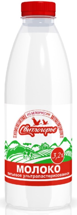 БЗМЖ Молоко УП Свитлогорье  3,2% 930мл/Пэт/ ДМЗ