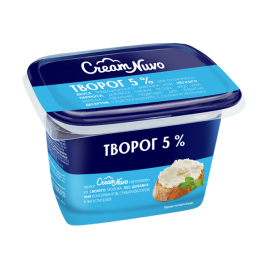 БЗМЖ Творог мягкий 5% 380гр Крем Нуво п/ст