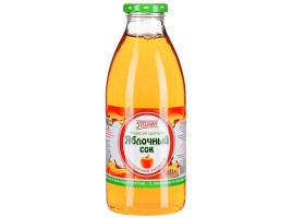 Сок Яблочный осветленный 1л ст/б Стэлмас