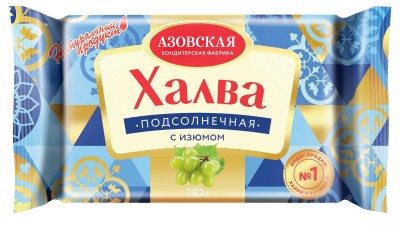 Халва с изюмом  Азов 350г
