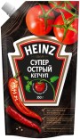 "HEINZ" Кетчуп Супер Острый 320гр дой-пак