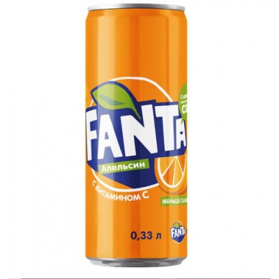 Фанта апельсин 0,33л ж/б