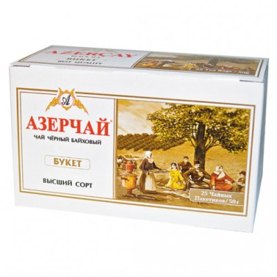 Чай Азерчай 25п.Букет черный байховый