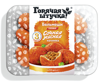 АКЦИЯ!!! Бельмеши Горячая штучка свинина, говядина 300г.