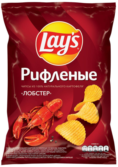 Чипсы Lay's 140г Рифленные Лобстер