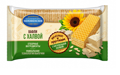 Вафли с халвой 200гр Коломенское