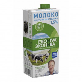 БЗМЖ Молоко ультрап. Эконива 1,5% 1л
