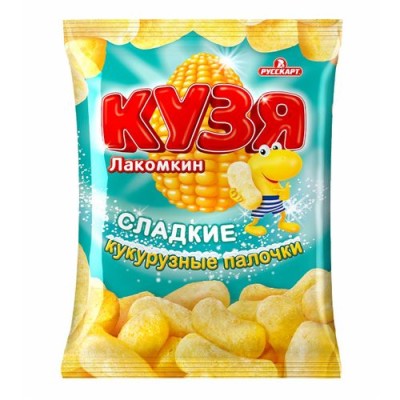 Кукурузные палочки Кузя с сахарной пудрой 100г