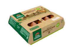 Яйцо Деревенское столовое 1кат. 20шт Село Зеленое