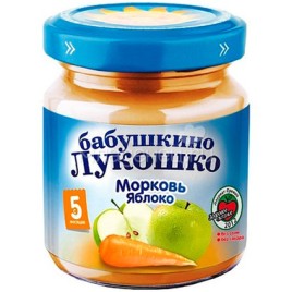 Бабушкино Лукошко Пюре 100гр./Морковь Яблоко/