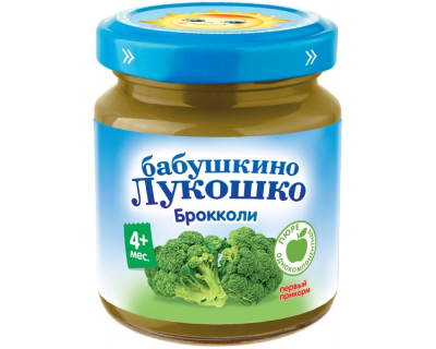 Бабушкино Лукошко Пюре 100гр./капуста Брокколи/