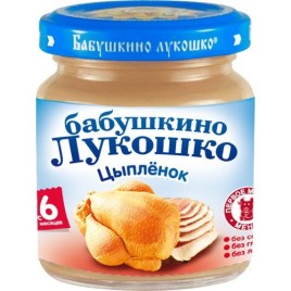 Бабушкино Лукошко Пюре 100гр./Цыпленок/