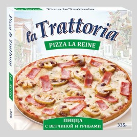 Пицца La Trattoria ветчина-грибы 335г