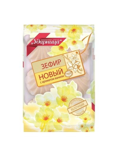 Зефир с ароматом ванили 160г. Ударница
