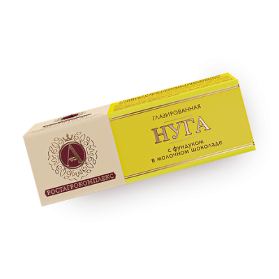 БЗМЖ Нуга глазиров. с фундуком в молочном шоколаде 40гр Ростагрокомплекс