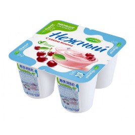 БЗМЖ Йогурт Кампина "Нежный" с соком Вишни 100г