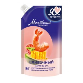 Майонез МЖК Провансаль Сливочный 67% 390мл дой-пак с доз.