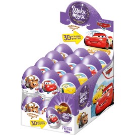 Шоколадное яйцо с игрушкой Шоки-токи Disney Тачки 20 г Конфитрейд
