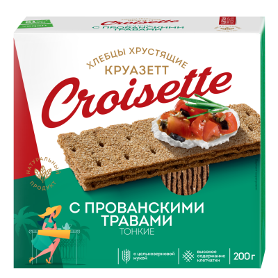 Хлебцы "Круазетт" с прованскими травами 200гр