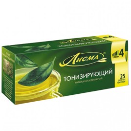 Чай Лисма зеленый Китайский тонизирующий 25пак.