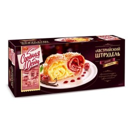 Австрийский штрудель малина и молочный шоколад 400г