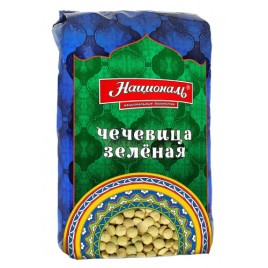 Националь Чечевица Зеленая 450г пленка