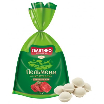 Пельмени Телятино с телятиной 800гр Владимирский стандарт