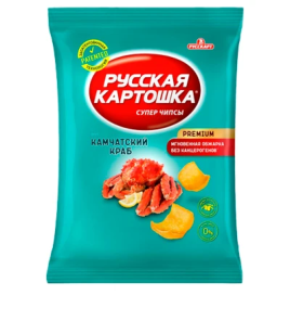 Чипсы Русская Картошка со вкусом Камчатского краба 140гр