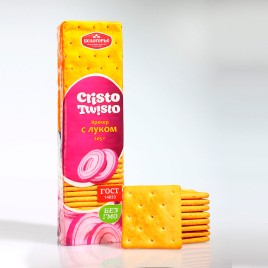 Крекер Кристо -Твисто с луком 205г  Белгород