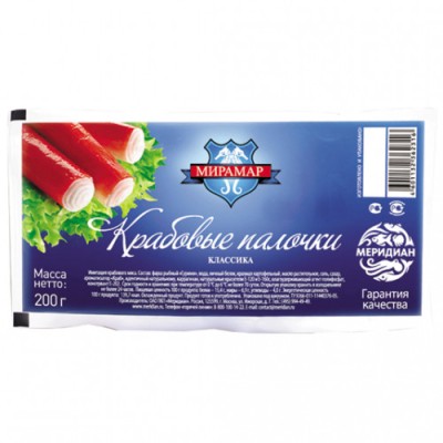 ФМ Крабовые палочки Мирамар классика 200г
