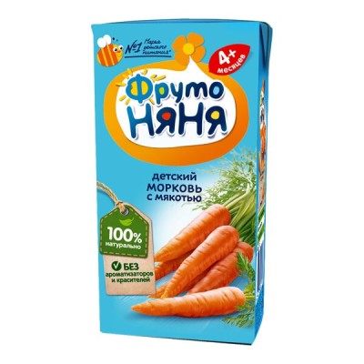Нектар ФрутоНяня Морковный с мякотью  0,2л