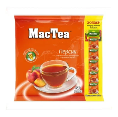 Напиток чайный растворимый со вкусом персик м/уп. 16г MacTea
