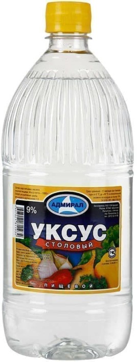 Уксус столовый 9% 1л. Адмирал